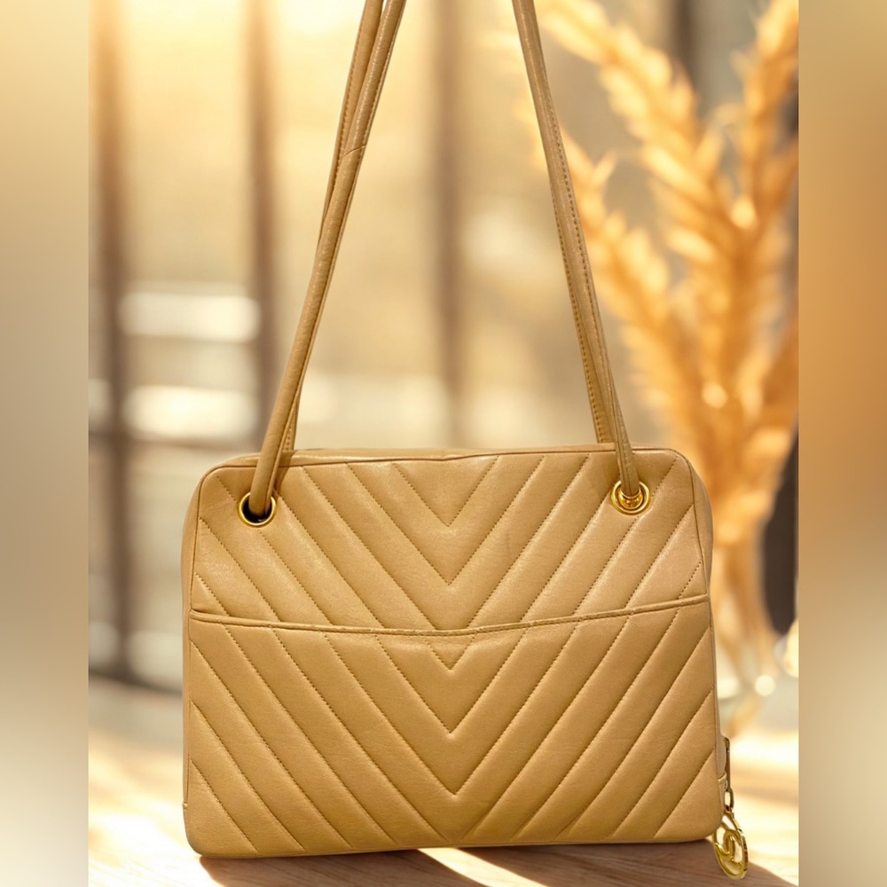 Authentic classic  Chanel chevron handbag